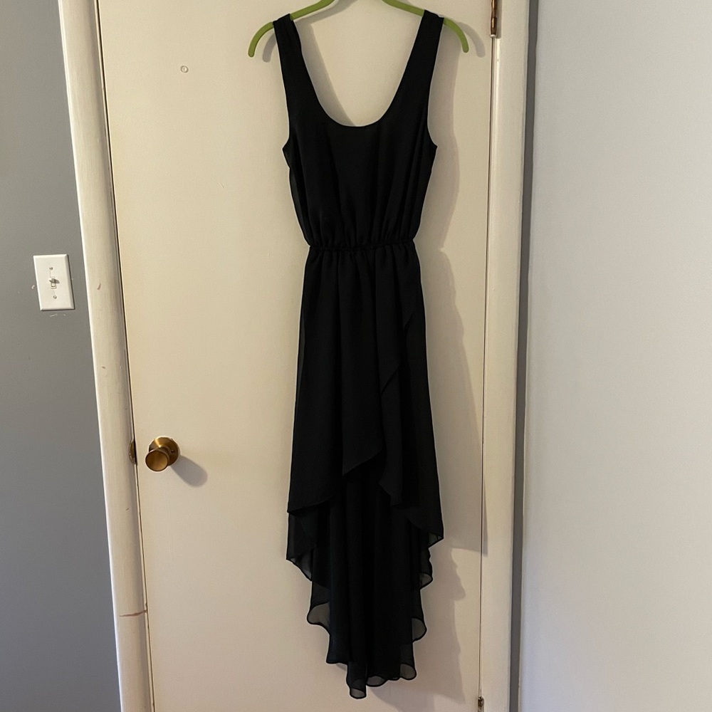 Sparkle & Fade Black High Low Dress